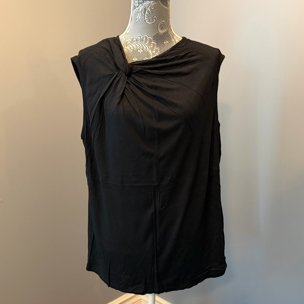Asymmetrical Twist Neck Top